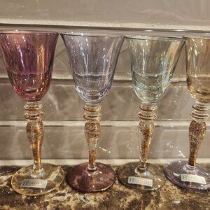 Vintage Henriette Fine Glass Hand Made Glasses